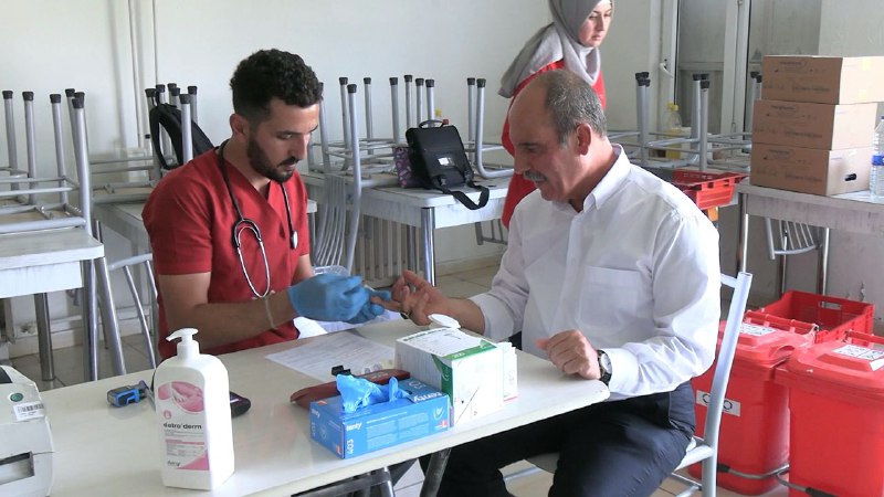 Kahramanmaraş’ta fabrika çalışanlarından Türk Kızılay’a toplu kan bağışı  