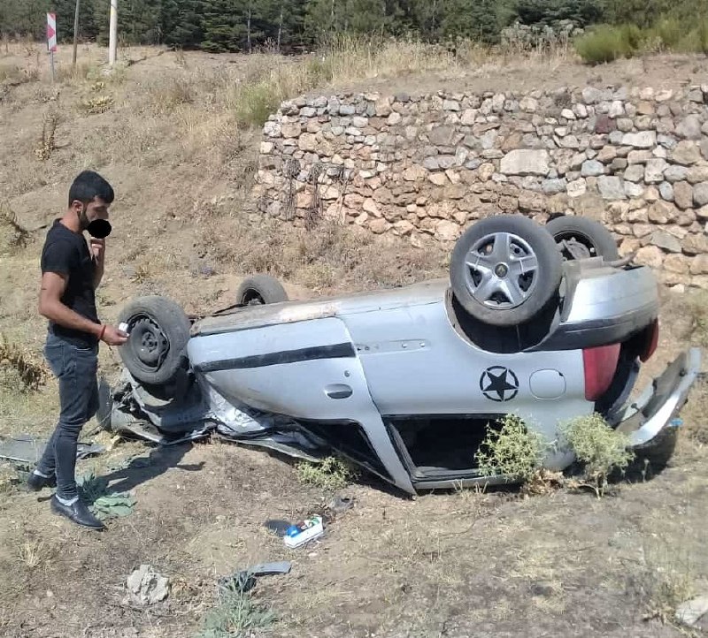 Kahramanmaraş'ta otomobil takla attı: 2 yaralı 