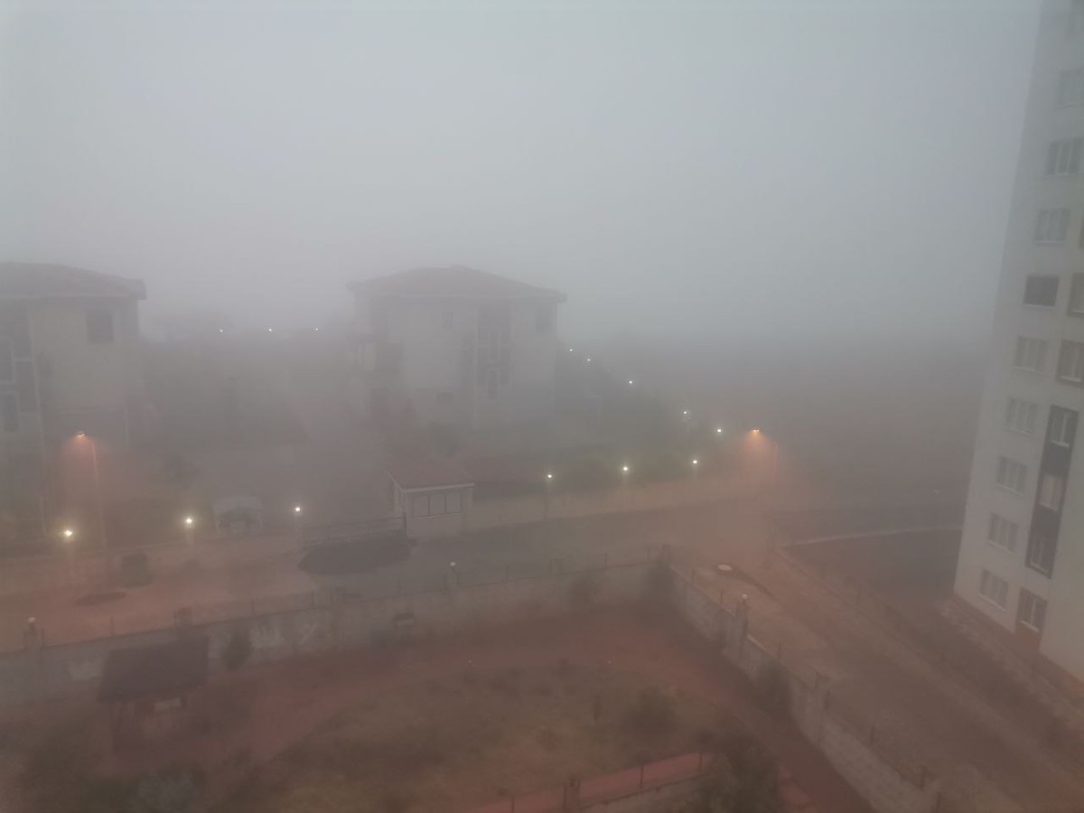 Kahramanmaraş'ta yoğun sis etkili oldu