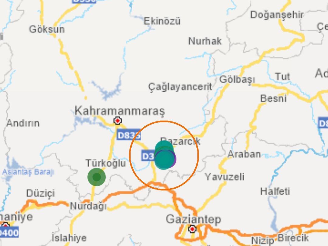 Kahramanmaraş'ta 3.8 şiddetinde deprem   