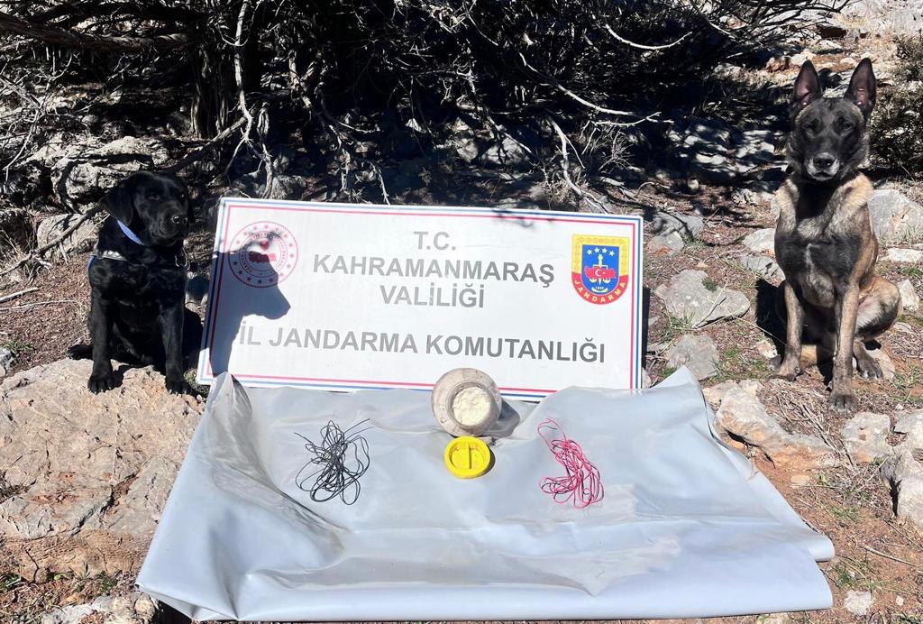 Kahramanmaraş'ta PKK’nın bomba deposu imha edildi 