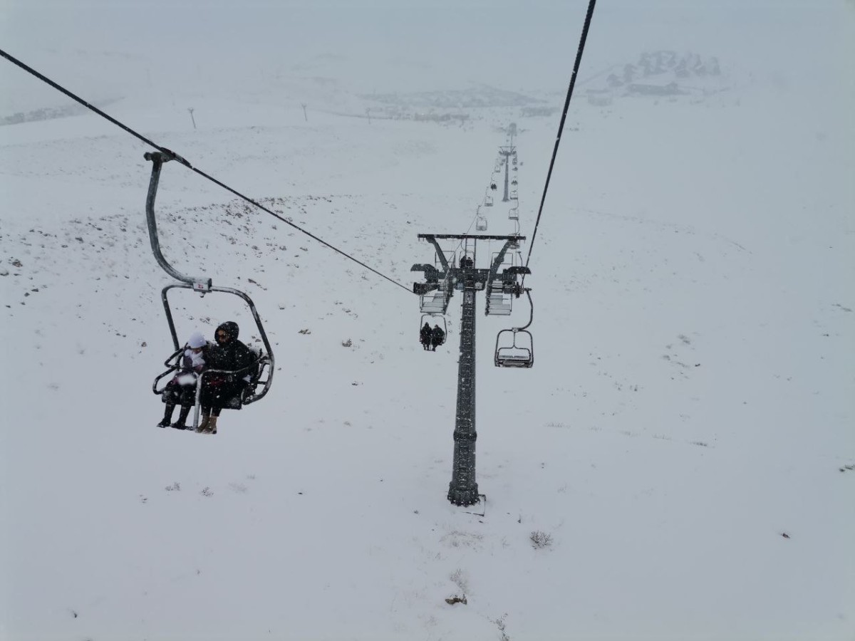 Kahramanmaraş'ta Yedikuyular Kayak Merkezi Doldu Taştı 