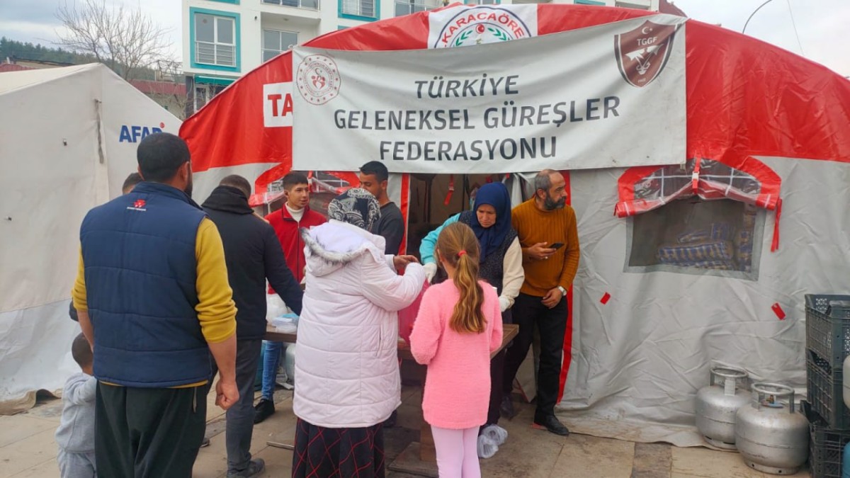 Türkiye Geleneksel Güreşler Federasyonu Deprem Bölgesinde
