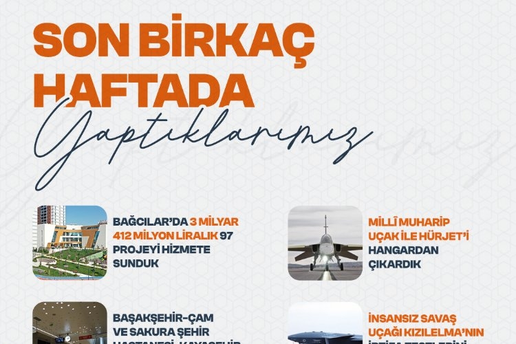 Cumhurbaşkanı Erdoğan, 'Birkaç haftada yaptıklarını' Paylaştı