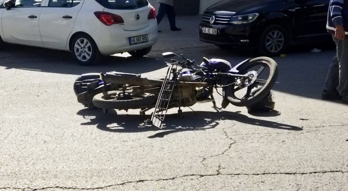 Kahramanmaraş’ta otomobil ile motosiklet çarpıştı: 1 yaralı 