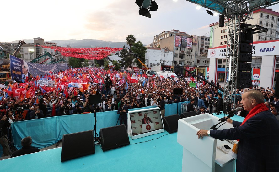 Cumhurbaşkanı Erdoğan’a Kahramanmaraş’ta Sevgi Seli