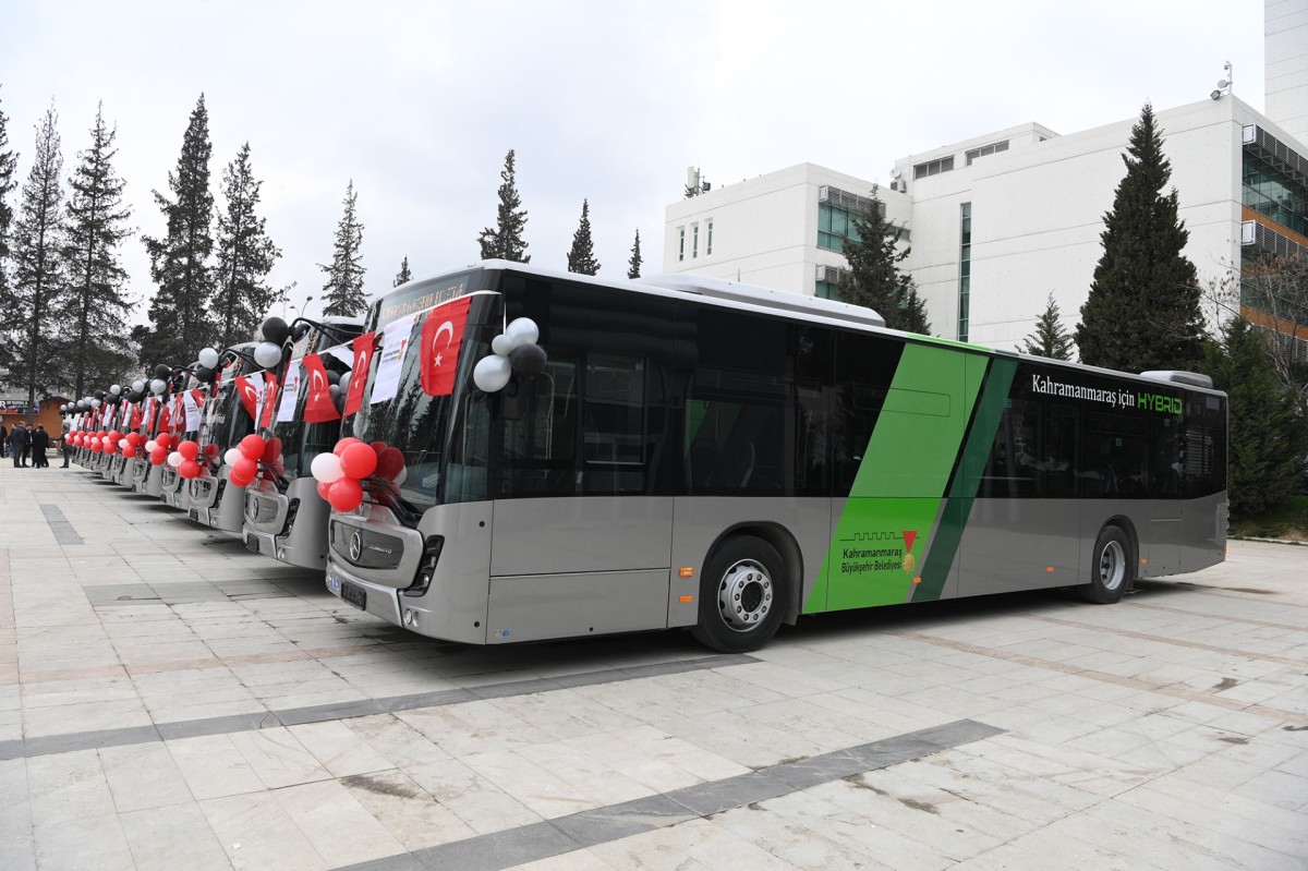 Kahramanmaraş Büyükşehir Belediyesi, Filosuna 10 Yeni Hibrit Otobüs Ekledi