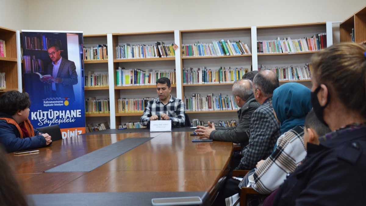 Büyükşehir Belediyesi, Kütüphane Söyleşileri'nde Yazar Ahmet Baki Yerli'yi Ağırladı
