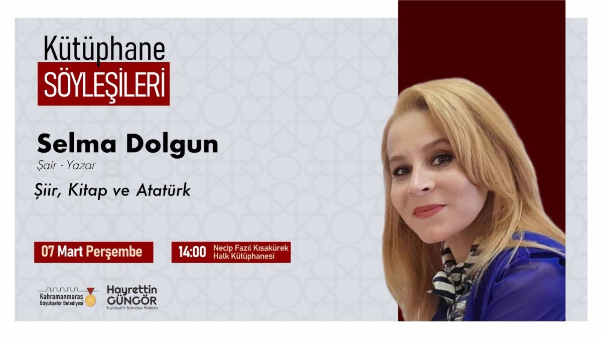Yazar Selma Dolgun, Kahramanmaraş'ta Okurlarıyla Buluşacak